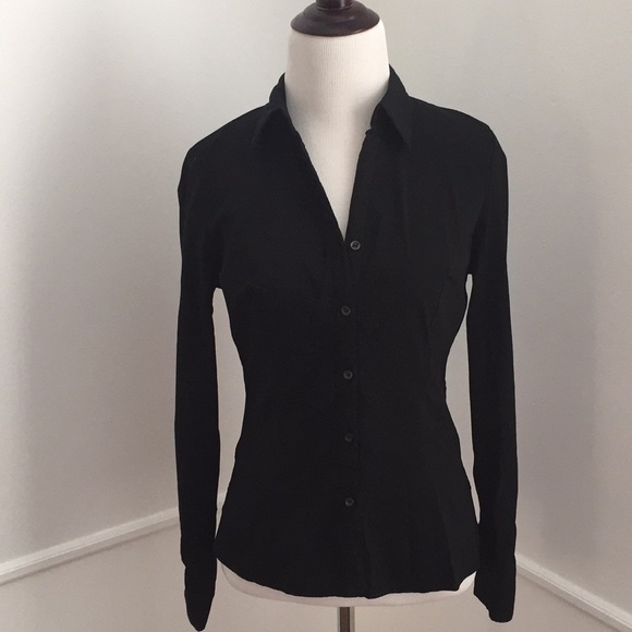 Forget Me Not Tops - Black Button Down Shirt